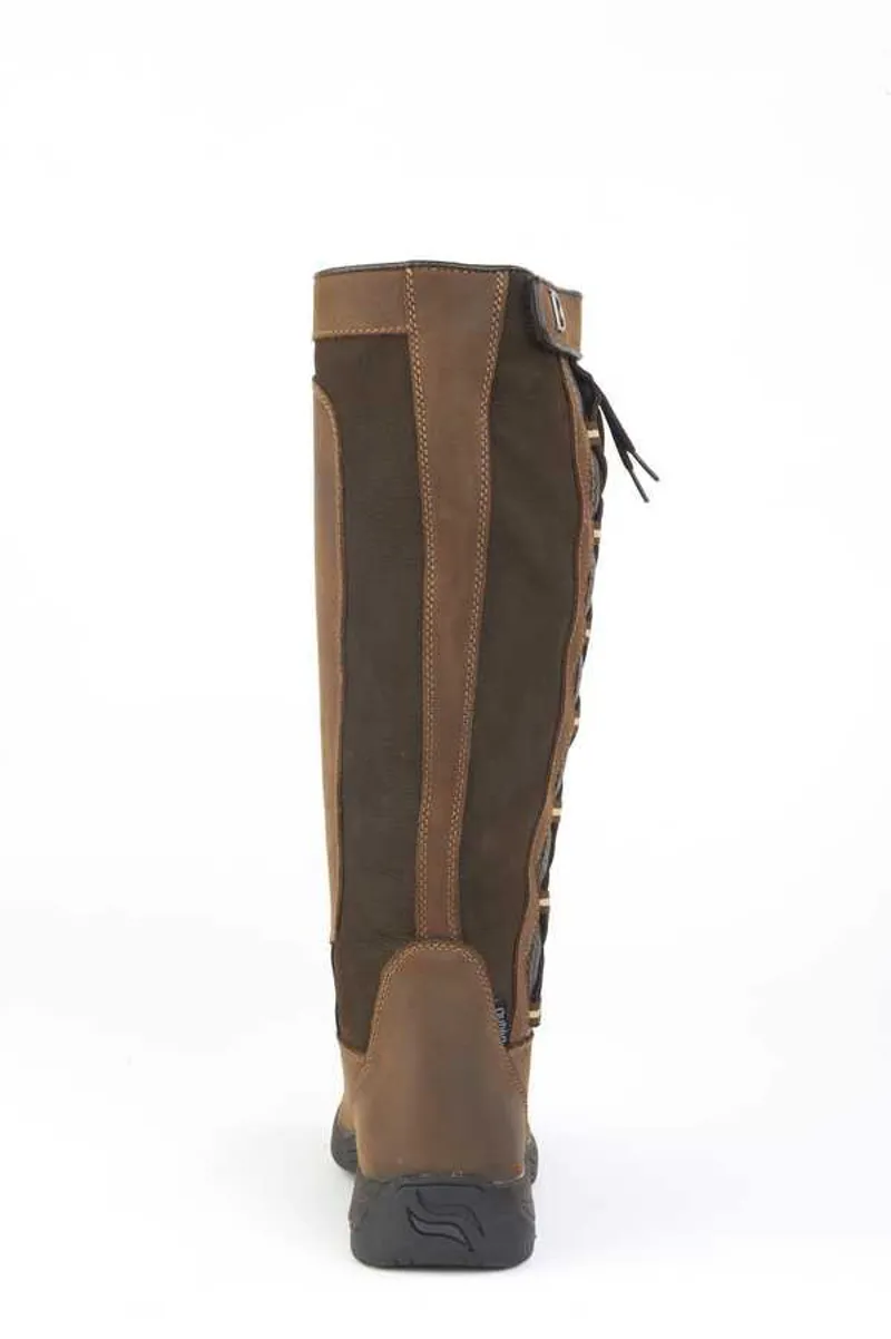 Dublin Pinnacle Waterproof Long Laced Boots - Chocolate-2