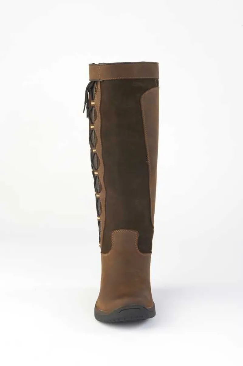 Dublin Pinnacle Waterproof Long Laced Boots Chocolate