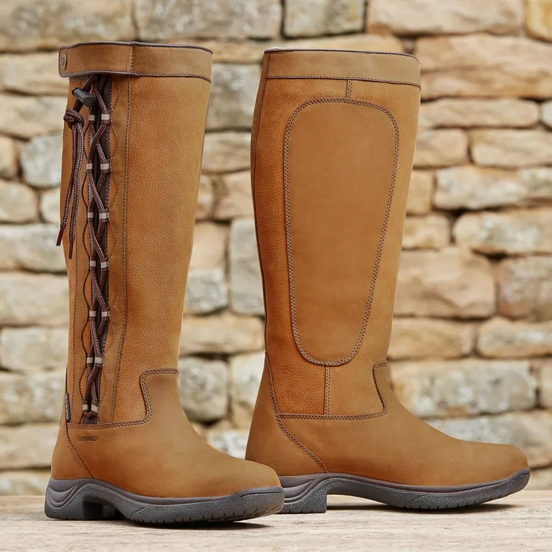 Dublin Pinnacle II Laced Country Boots Tan Redpost Equestrian