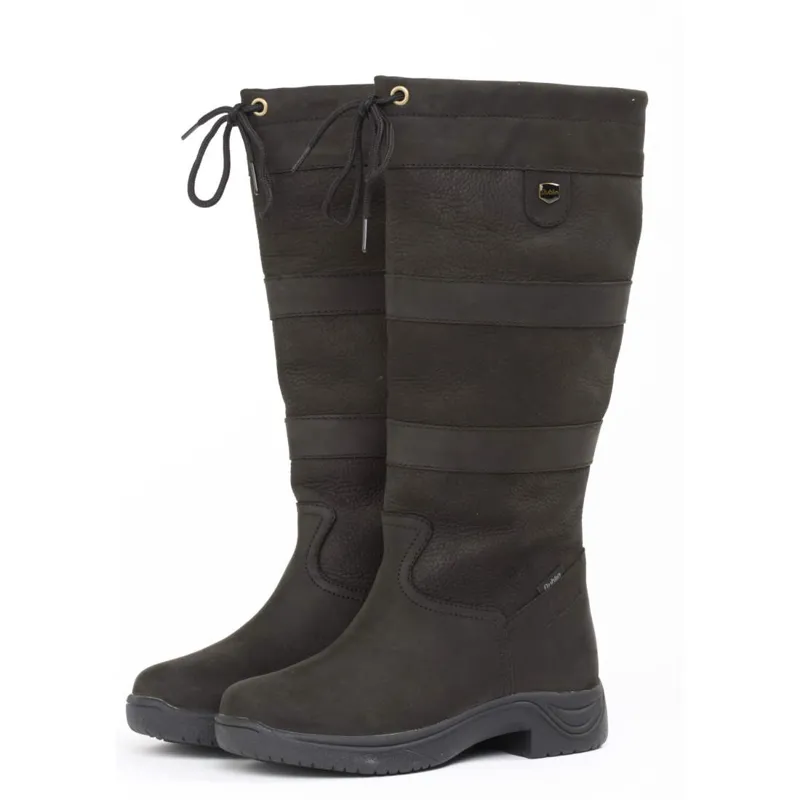 Dublin River Tall Waterproof Country Boots Black Redpost Equestrian