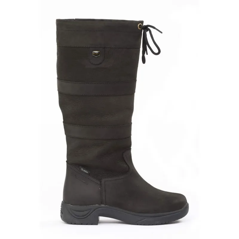 Dublin River Tall Waterproof Country Boots Black