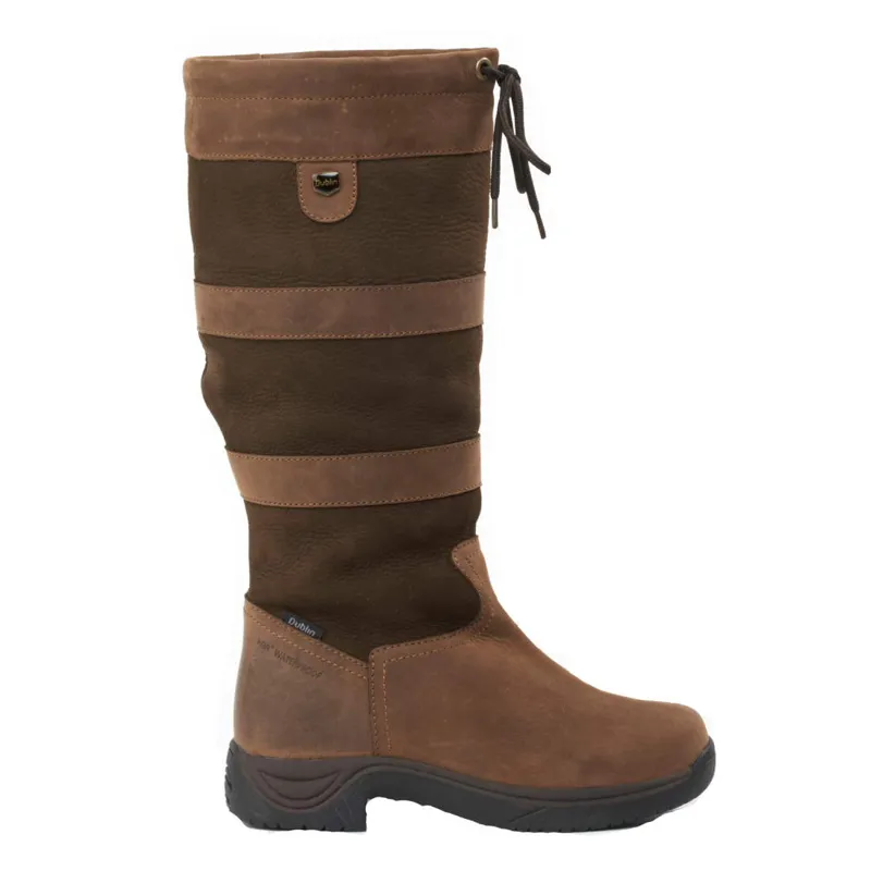 Dublin River Tall Waterproof Country Boots Chocolate