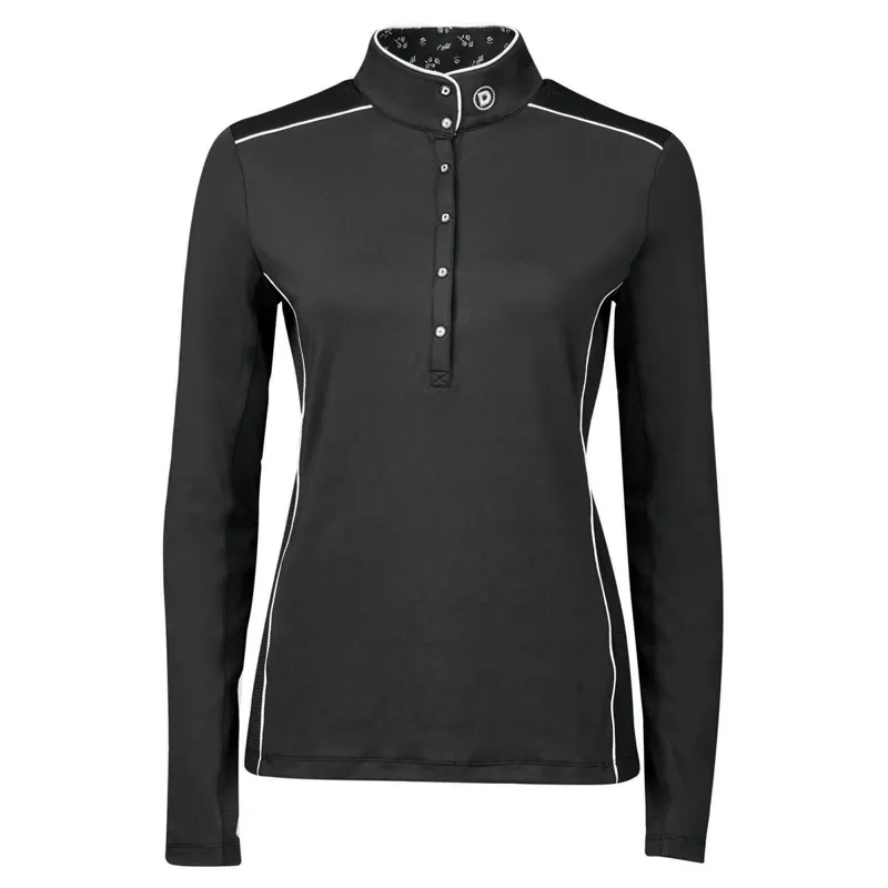 Dublin Sadie Ladies Long Sleeve Competition Shirt - Black