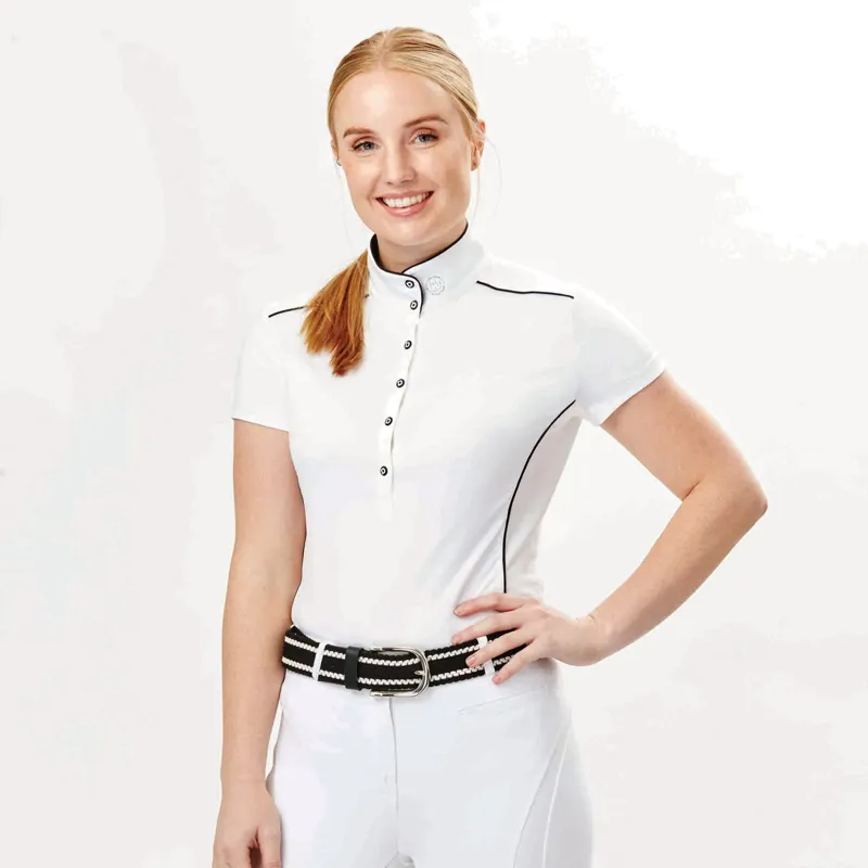 Dublin Sadie Ladies Competition Shirt - White-1