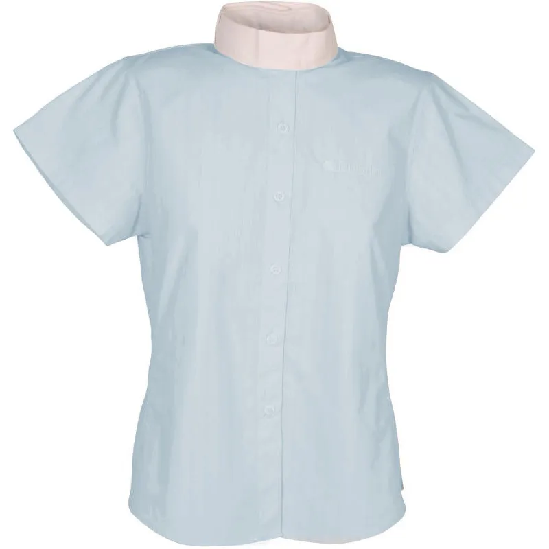 Dublin Short Sleeve Ladies Stock Collar Show Shirt - Blue