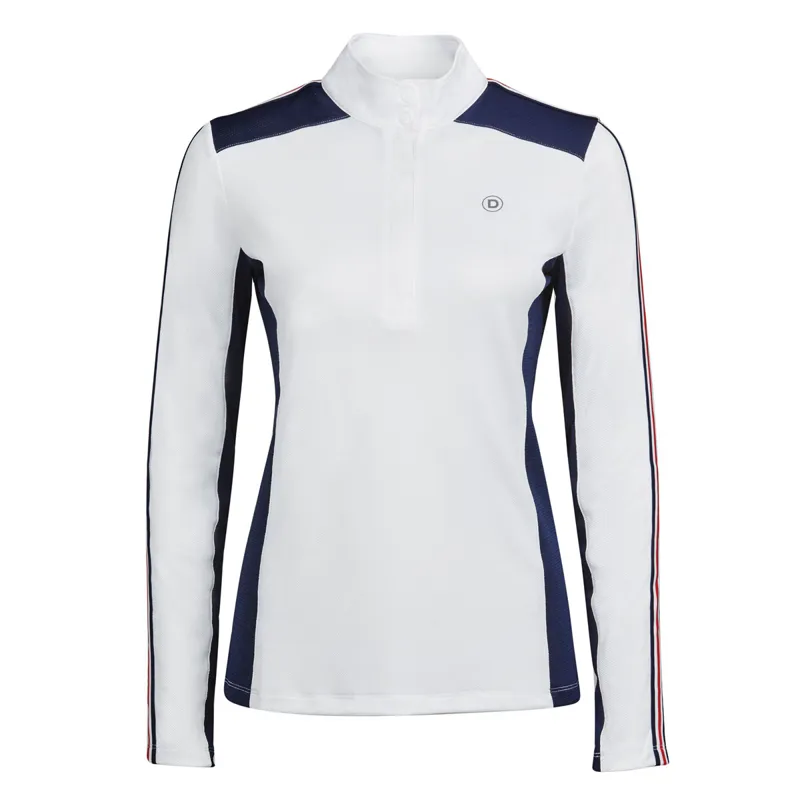 Dublin Debbie Long Sleeve Ladies Competition Shirt - White