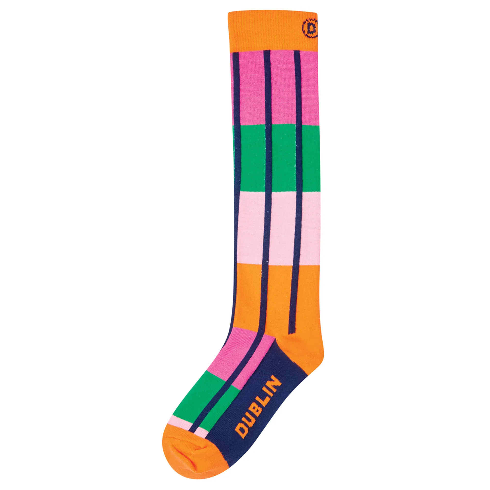 Pink Riding Socks Dublin Single Pack Unisex Riding Socks - Super Pink