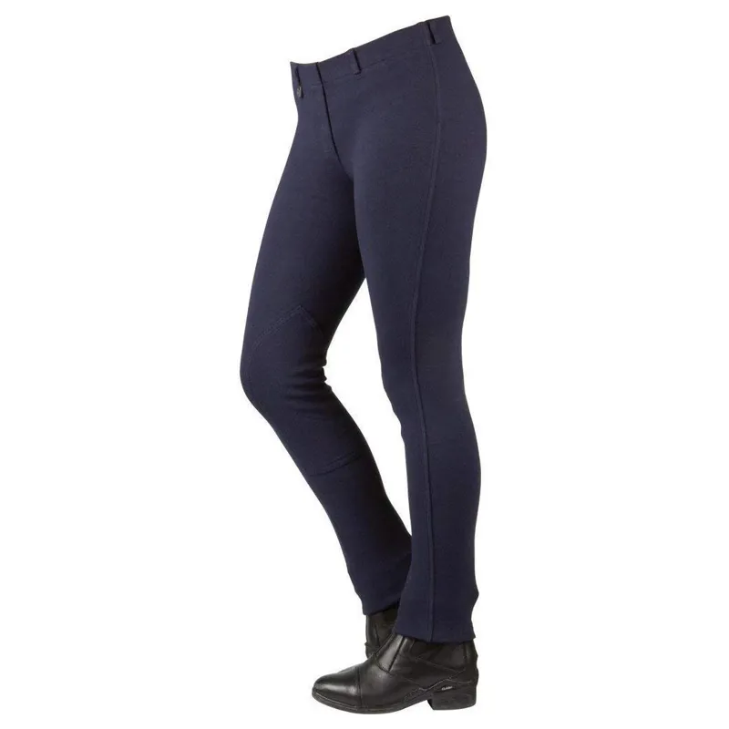 Dublin Supa Fit Classic Pull On Childs Jodhpurs - Navy