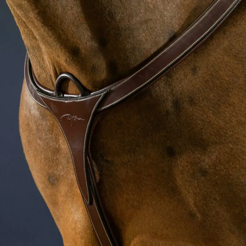 Dy'on D Collection Long Bridge Breastplate - Brown-1