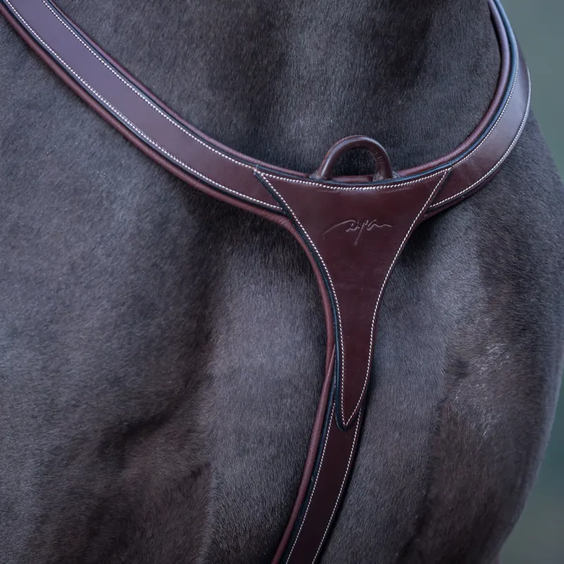 Dy'on D Collection Long Bridge Breastplate - Brown-3