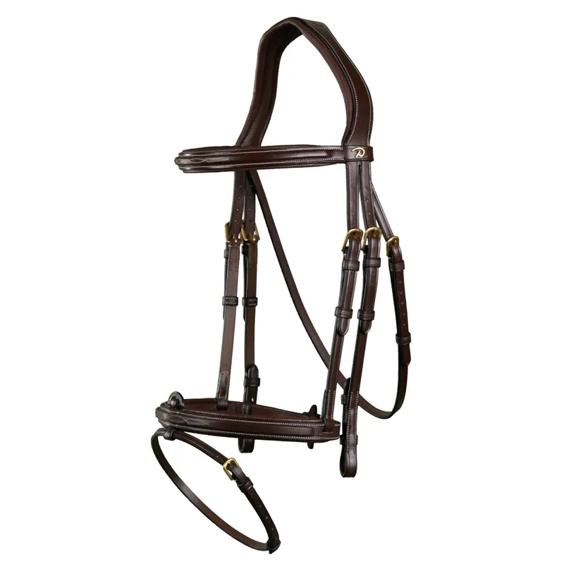 Dy'on D Collection Flash Bridle - Brown-1