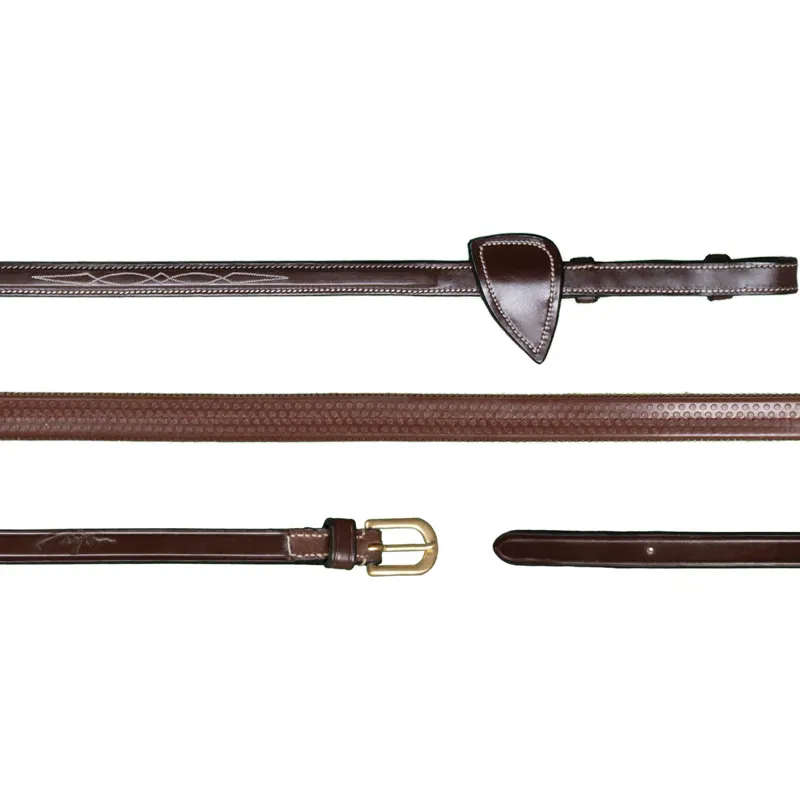 Dy'on D Collection Rubber Reins - Brown