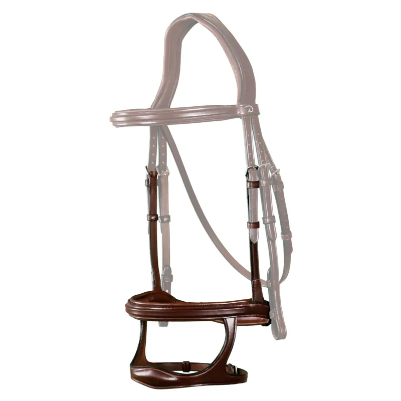 Dy'on New English Double Noseband - Brown