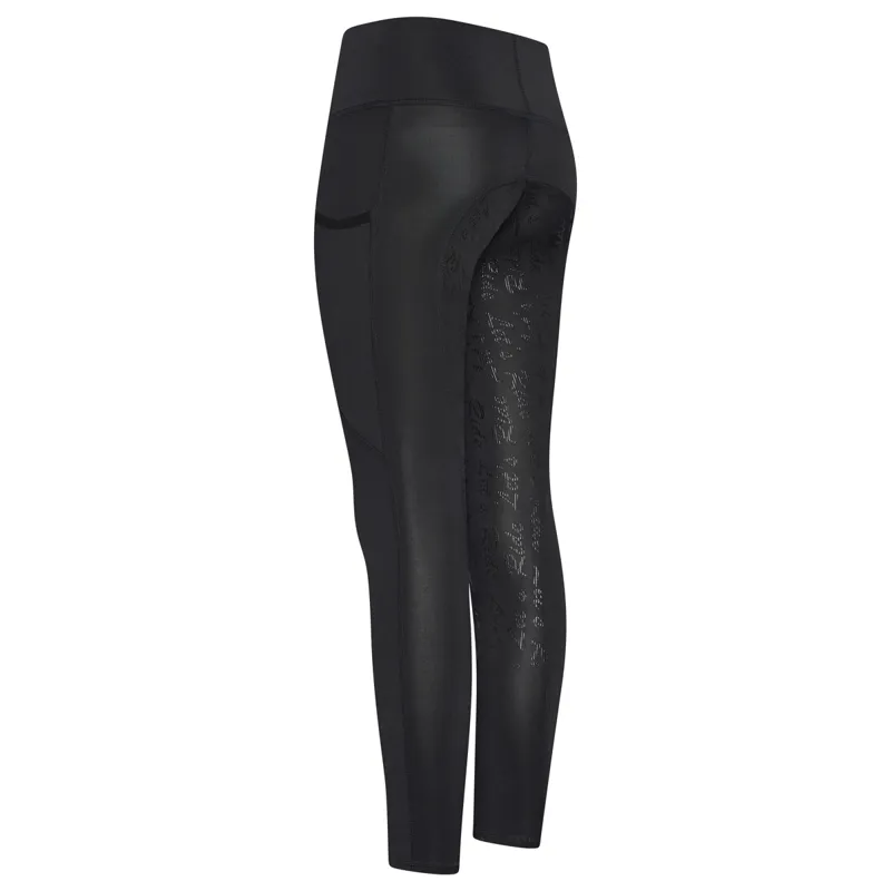 Easy Rider Dietse Full Grip Junior Riding Tights - Black-3