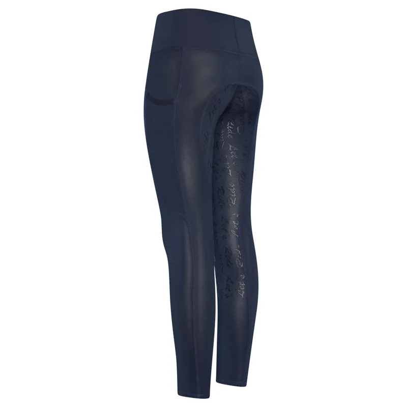 Easy Rider Dietse Full Grip Junior Riding Tights - Navy-2