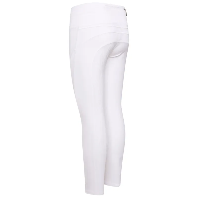 Easy Rider Dietse Full Grip Junior Riding Tights - White-2