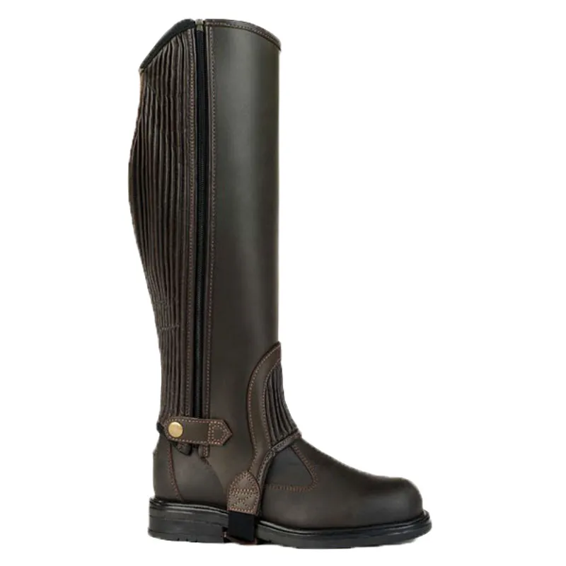 The English Gaiter Company Yard Gaiters Waxed Brown and Black