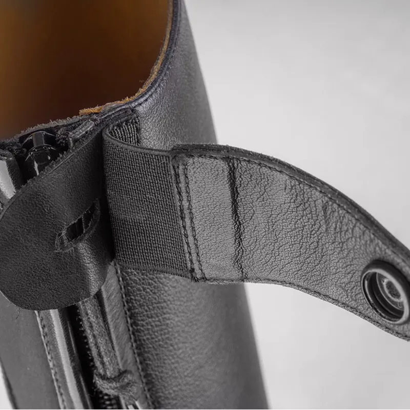 EGO7 Orion Laced Tall Riding Boots - Large Calf - Black-4