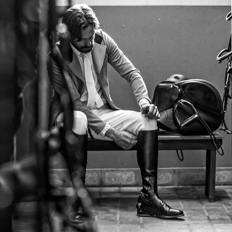 EGO7 Orion Laced Tall Riding Boots - X-Large Calf - Black-6