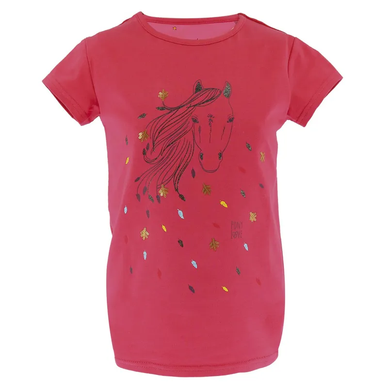 Equi-Kids Beauty Girls T-Shirt - Raspberry