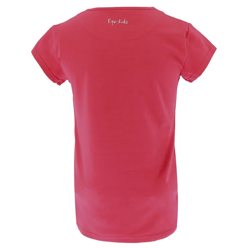 Equi-Kids Beauty Girls T-Shirt - Raspberry-1