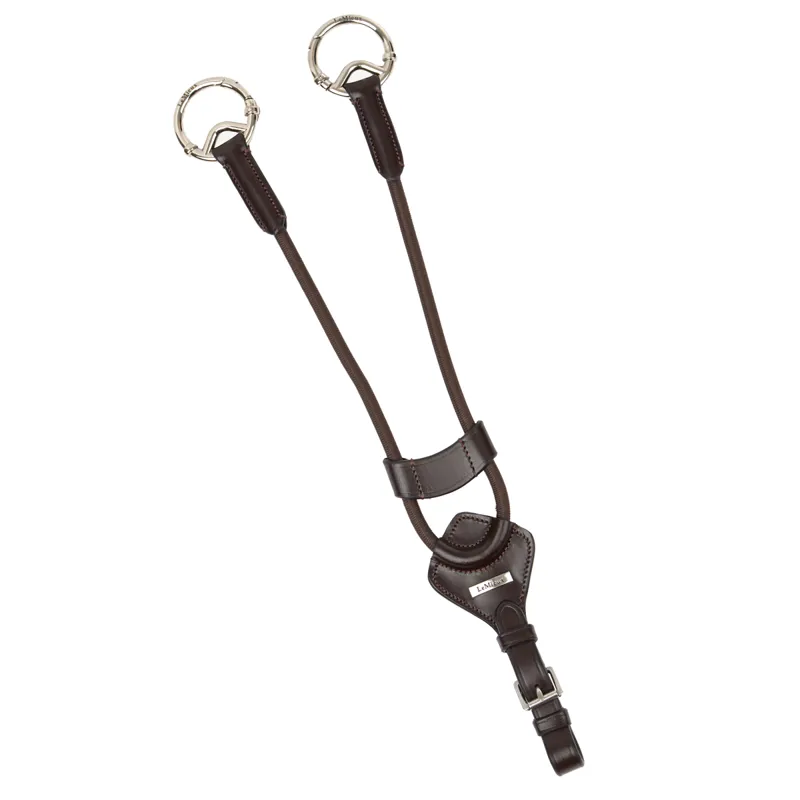 LeMieux Elasticated Martingale Attachment - Brown/Silver