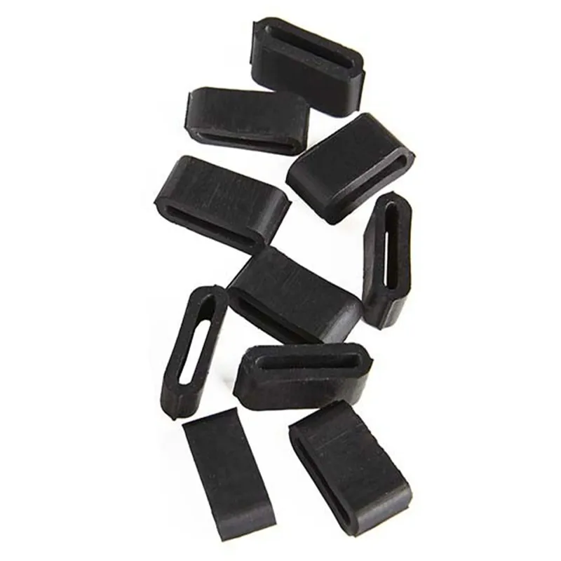Elico Replacement Rubber Bridle Keepers - 10 Pack - Black