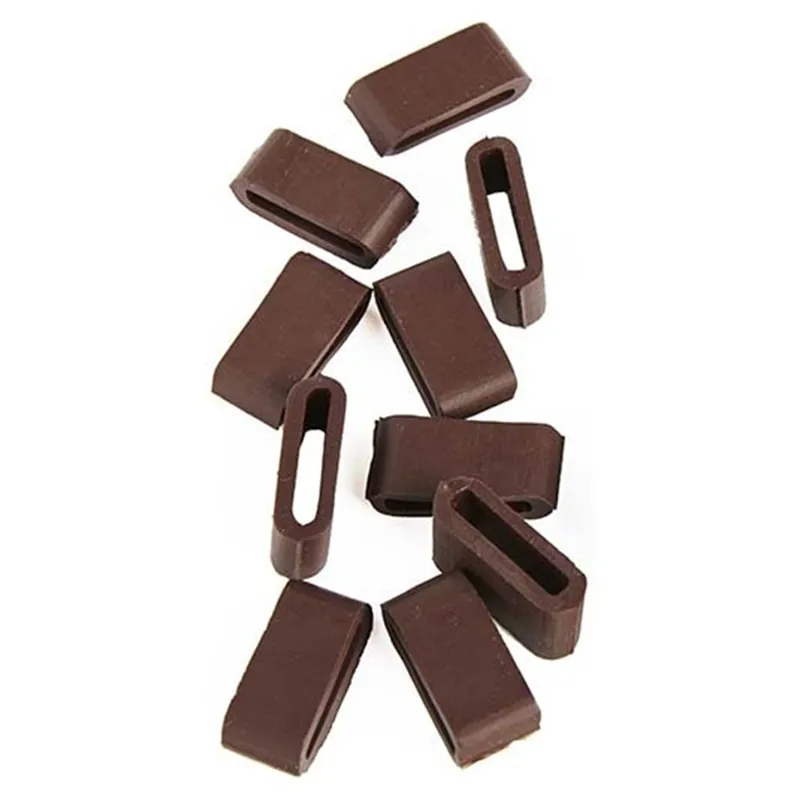 Elico Replacement Rubber Bridle Keepers - 10 Pack - Brown