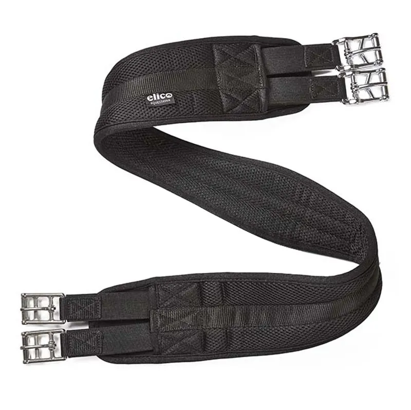 Elico Airflow Mesh Girth with Elasticated Ends - Black