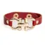 Elico D-Ring Bit Bracelet - Burgundy