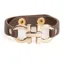 Elico D-Ring Bit Bracelet - Dark Brown