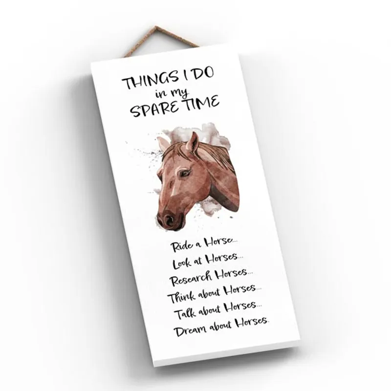 Elico Wooden Plaque - Spare Time