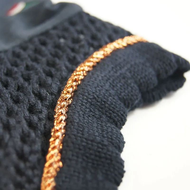 Equiline Nadir Ear Net - Blue/Bronze-2