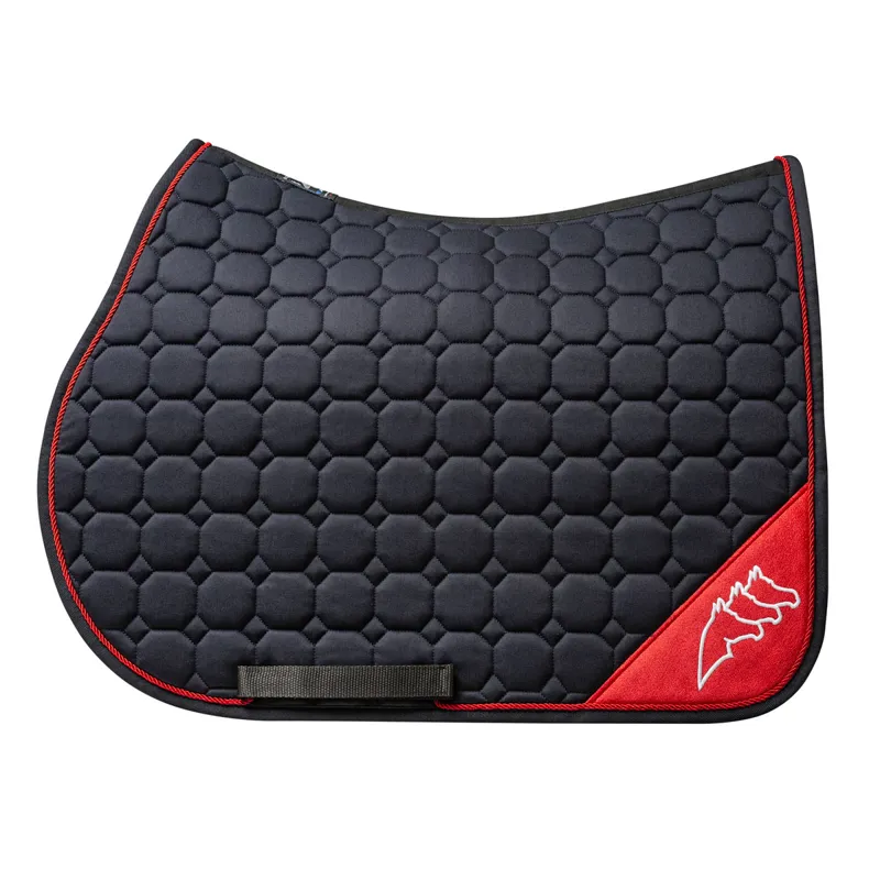 Equiline Nadir Saddlecloth - Blue/Red-1