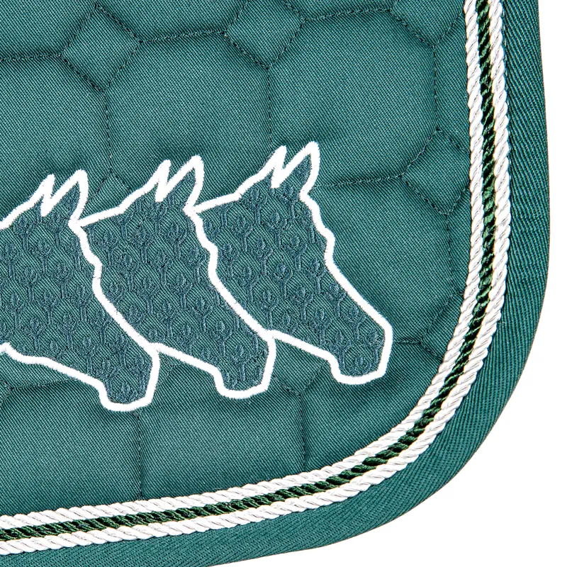 Equiline Wang GP Saddlecloth - Green-1