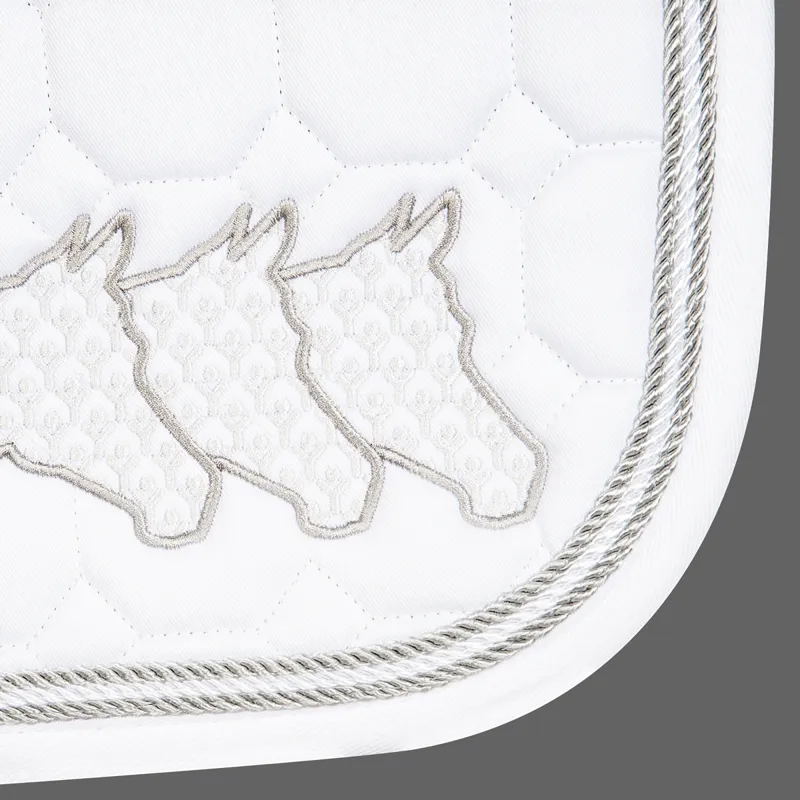 Equiline Wang Dressage Saddlecloth - White-1