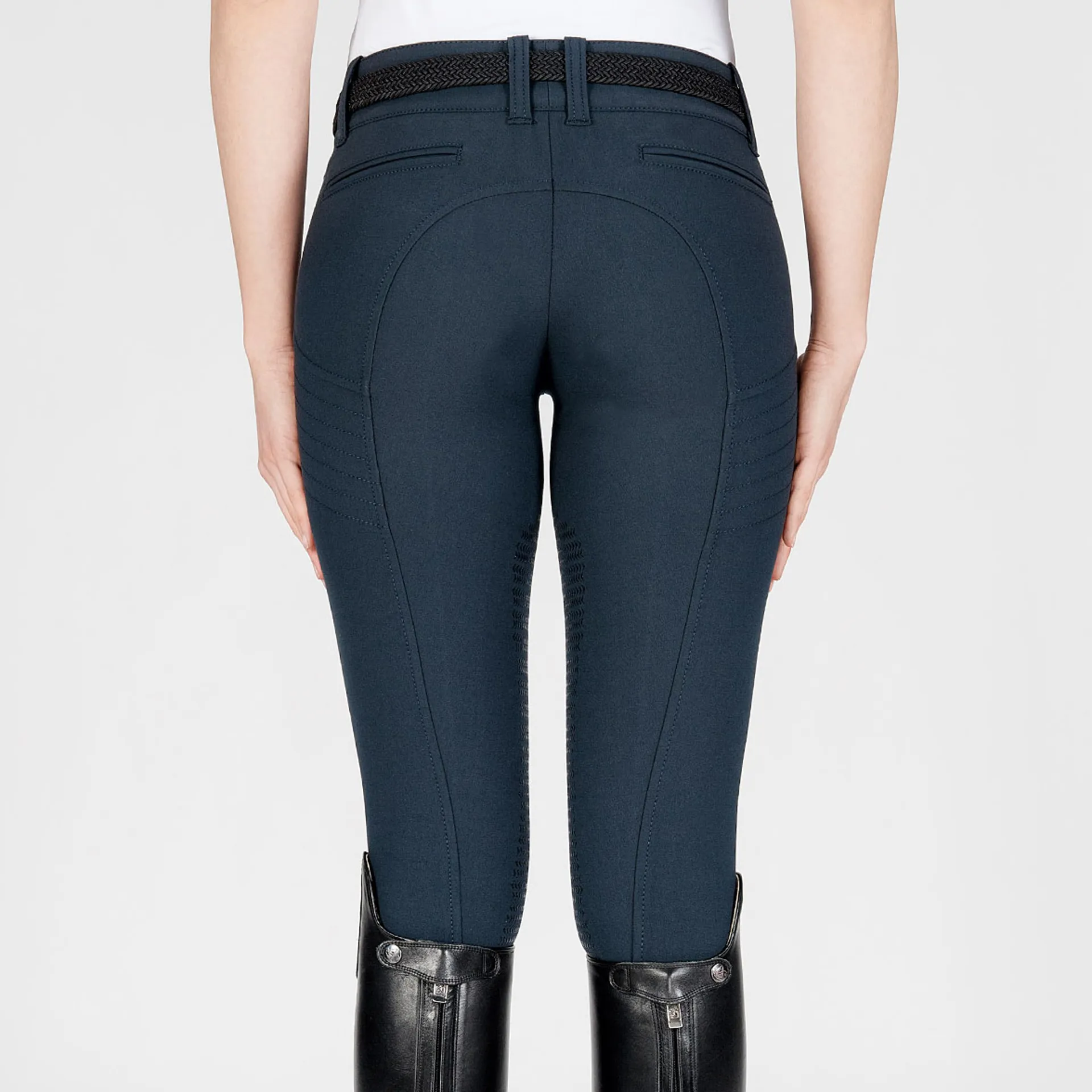 Equiline XShape Half Grip Ladies Breeches Navy