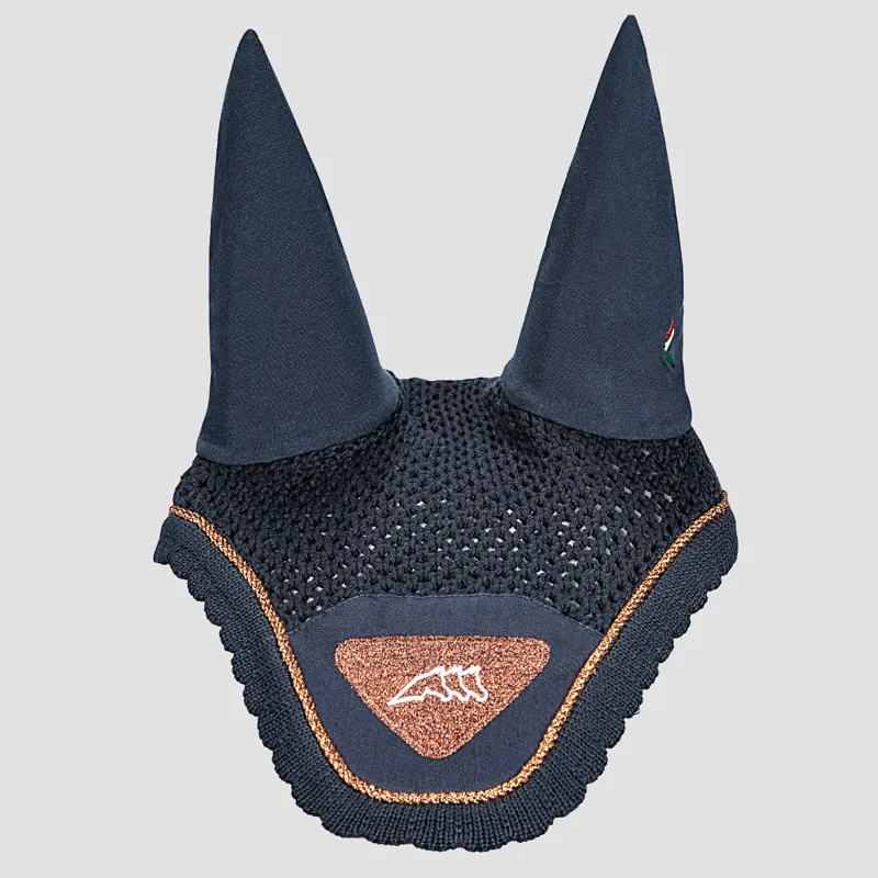 Equiline Nadir Ear Net - Blue/Bronze