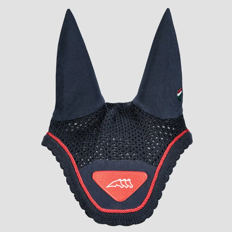 Equiline Nadir Ear Net - Blue/Red