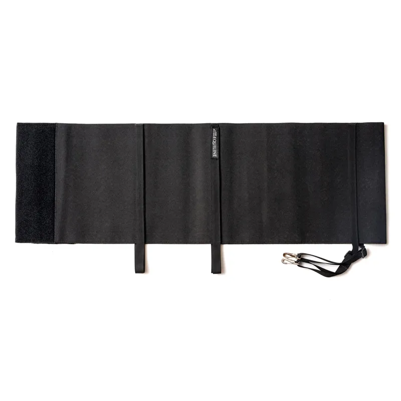 Equiline Quintin Body Bandage Belly Guard - Black-1