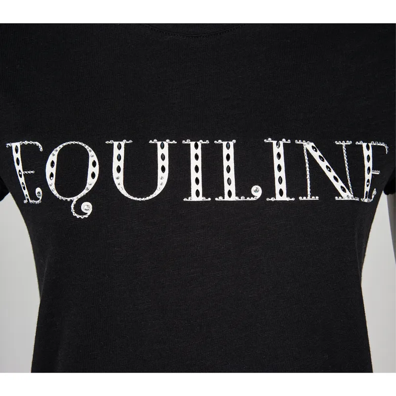 Equiline Angel Ladies T-Shirt - Black-1
