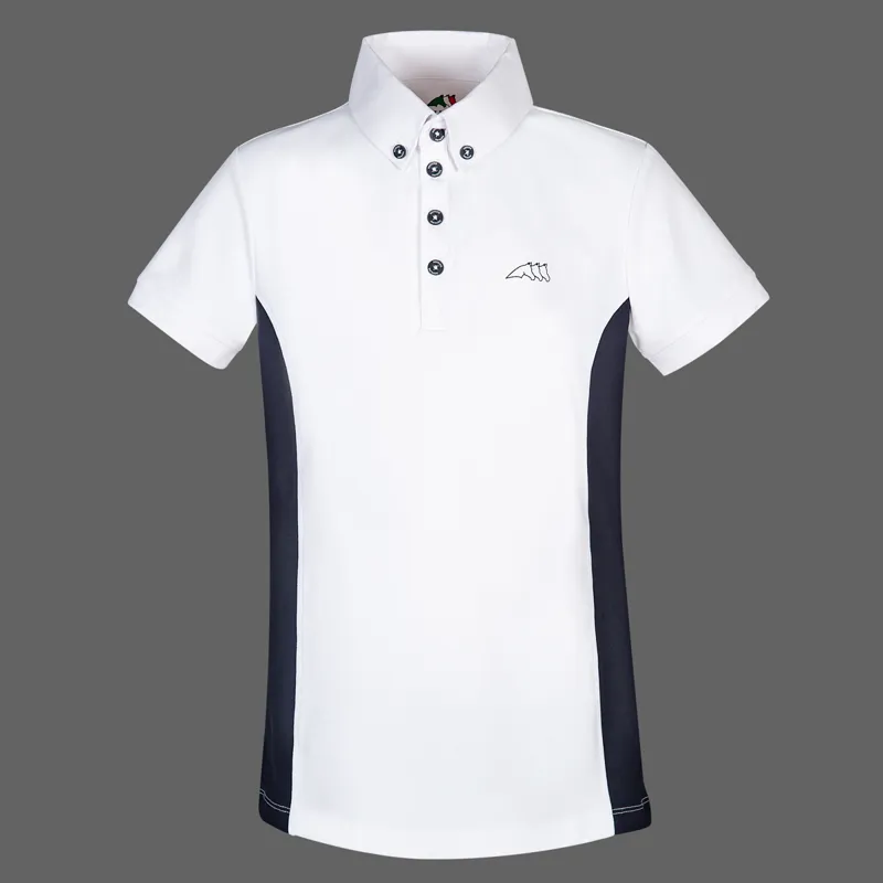Equiline Dark Boys Competition Shirt - White