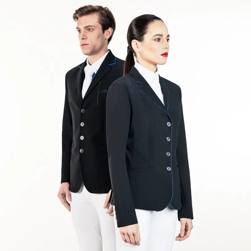 Equiline Christine Ladies Competition Jacket - Blue-2