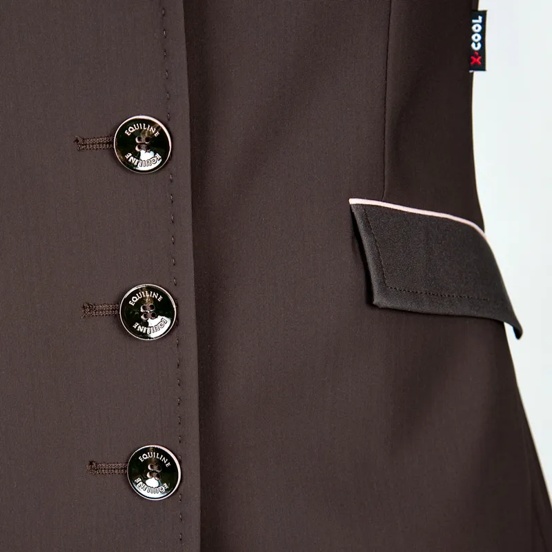 Equiline Buffy Ladies Competition Jacket - Brown-2