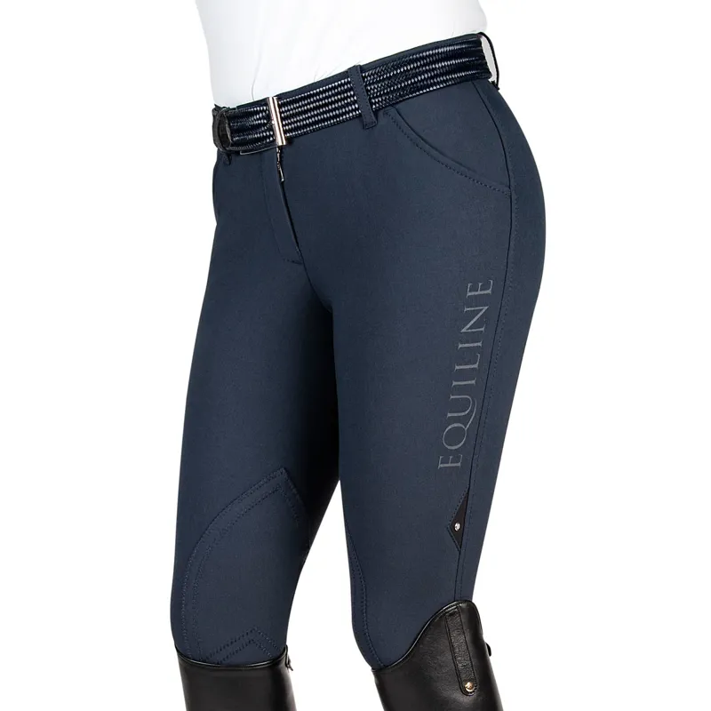 Equiline Boston 18 Knee Patch Ladies Breeches Blue