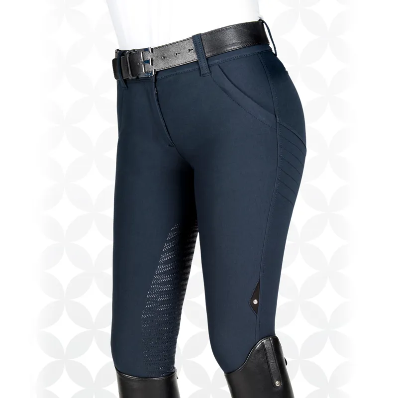 Equiline XShape Half Grip Ladies Breeches Navy