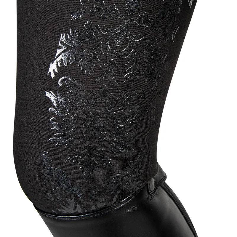 Equiline Bonny Half Grip Ladies Breeches - Black-2
