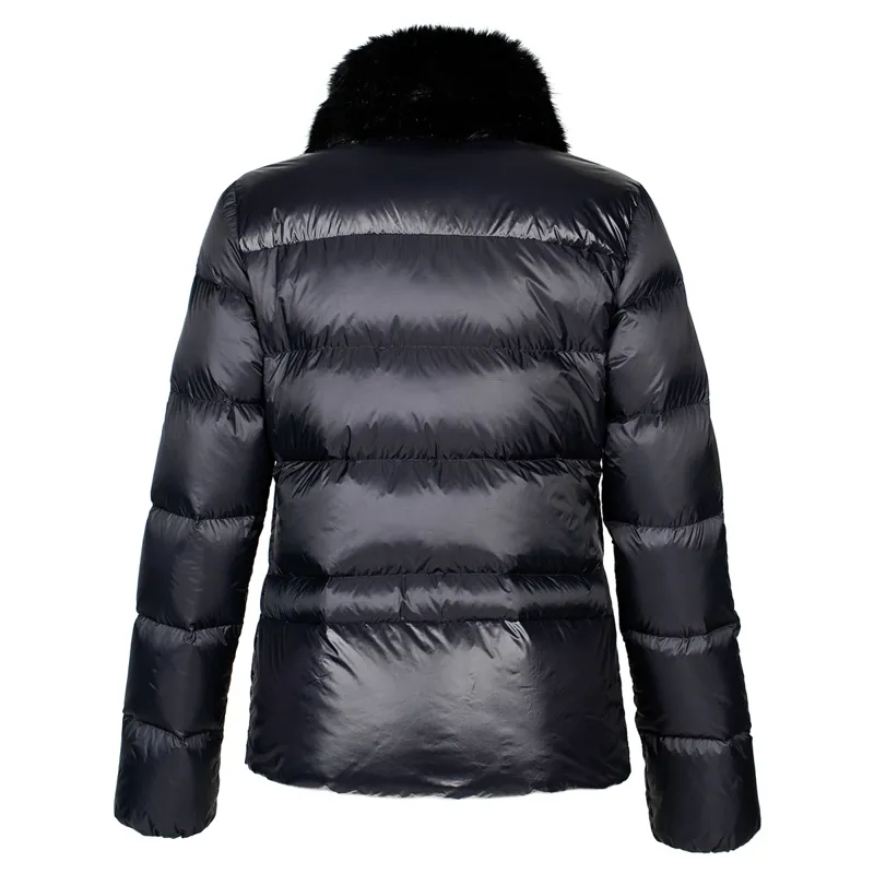 Equiline Owl Ladies Down Jacket - Black-1
