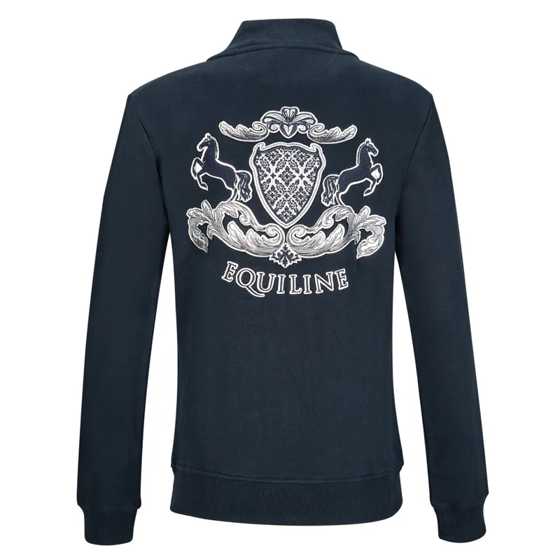 Equiline Ivy Ladies Zipped Sweat Jacket - Blue-1