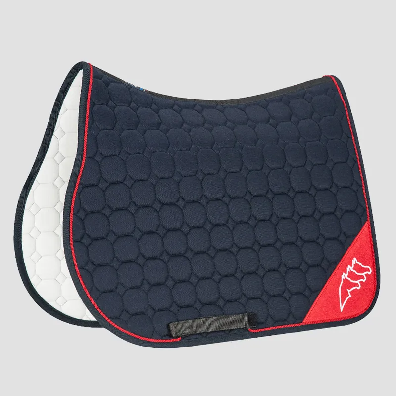 Equiline Nadir Saddlecloth - Blue/Red